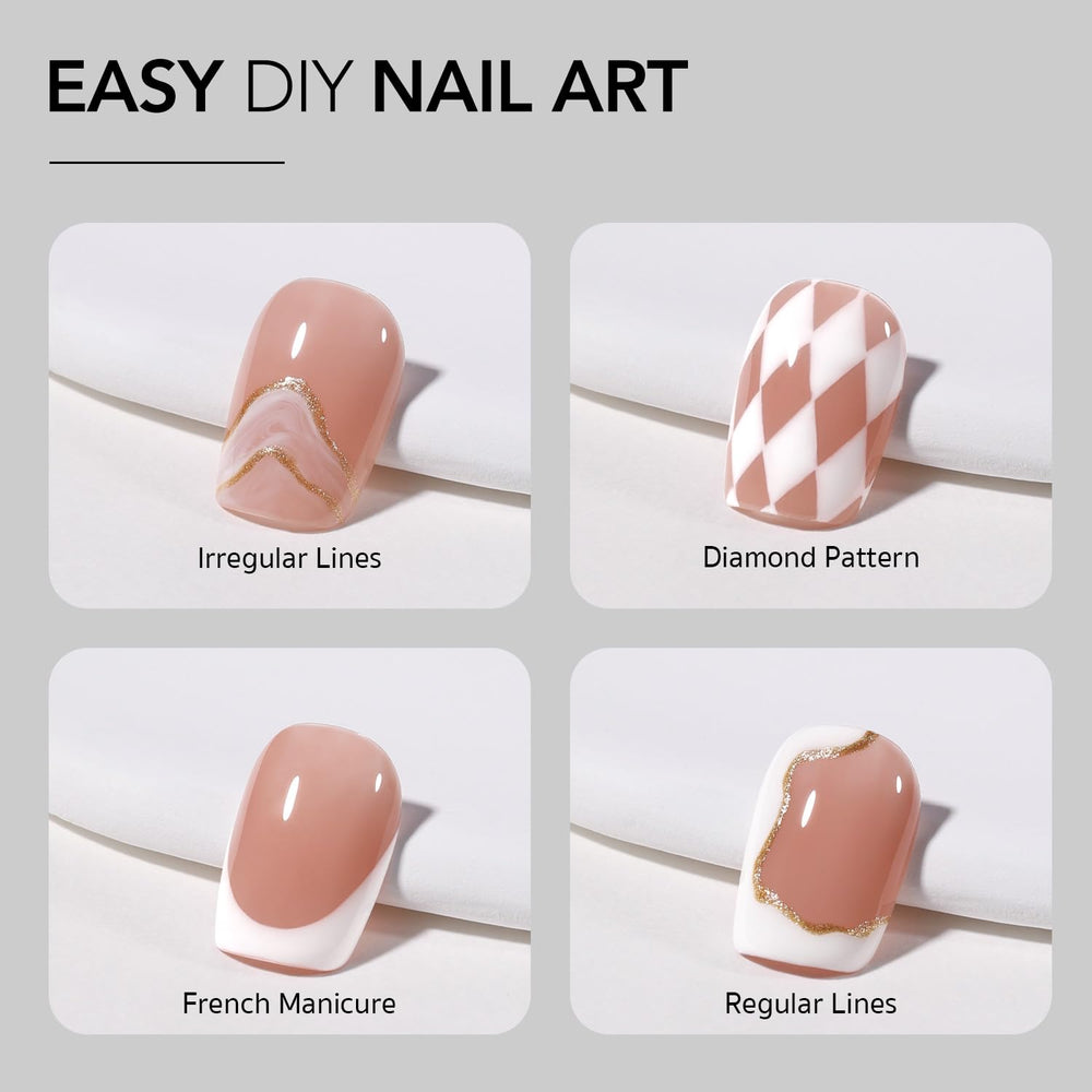 GAOY White Swirl product under nail lamp for 60-second cure