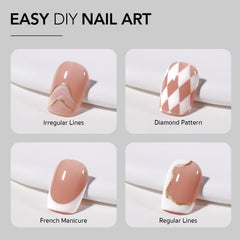GAOY White Swirl product under nail lamp for 60-second cure