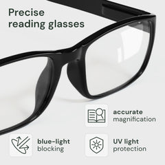 Gaoye 5-pack reading glasses side hinges for flexible, all-day wear.