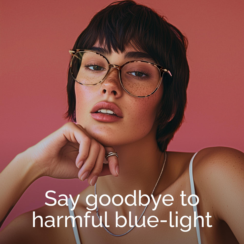 Gaoye blue light glasses with metal arms and UV400 protection