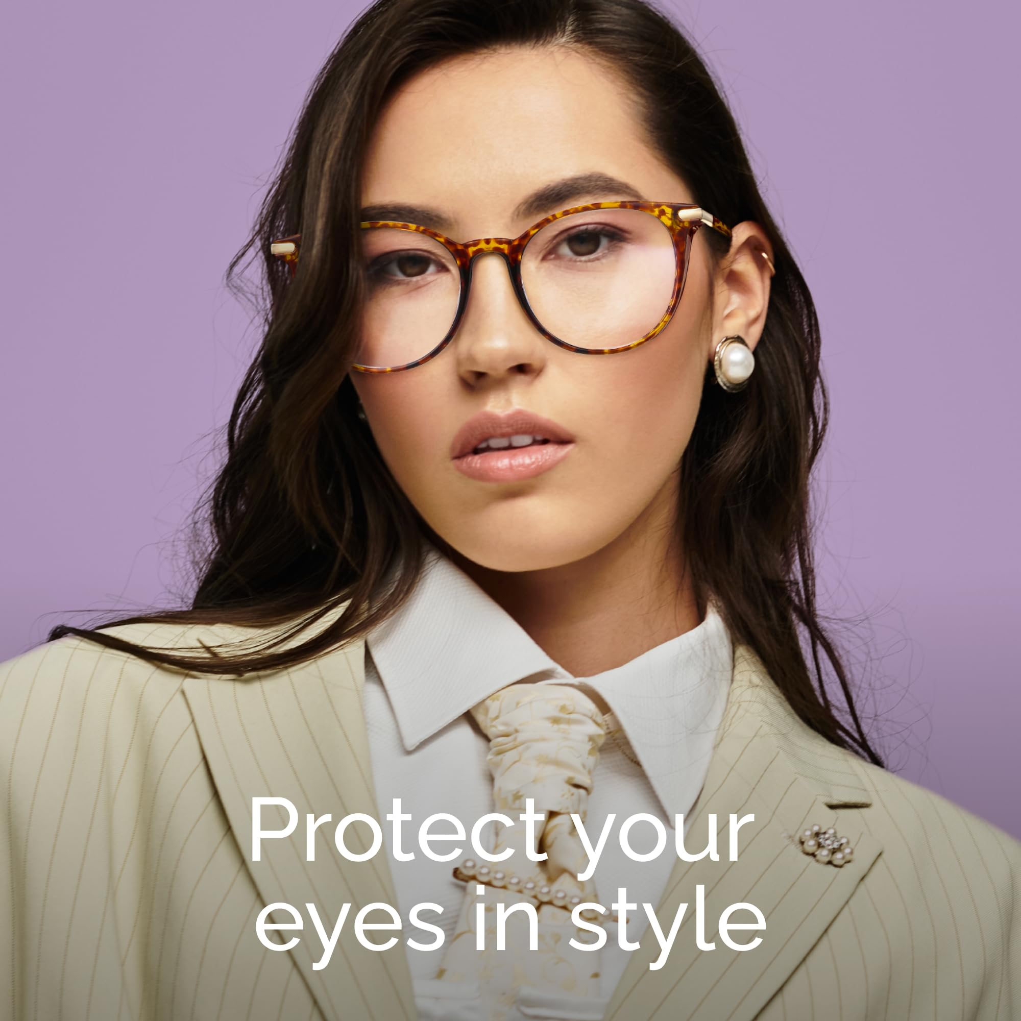 Gaoye retro round style woman wearing glasses versatile indoor outdoor look