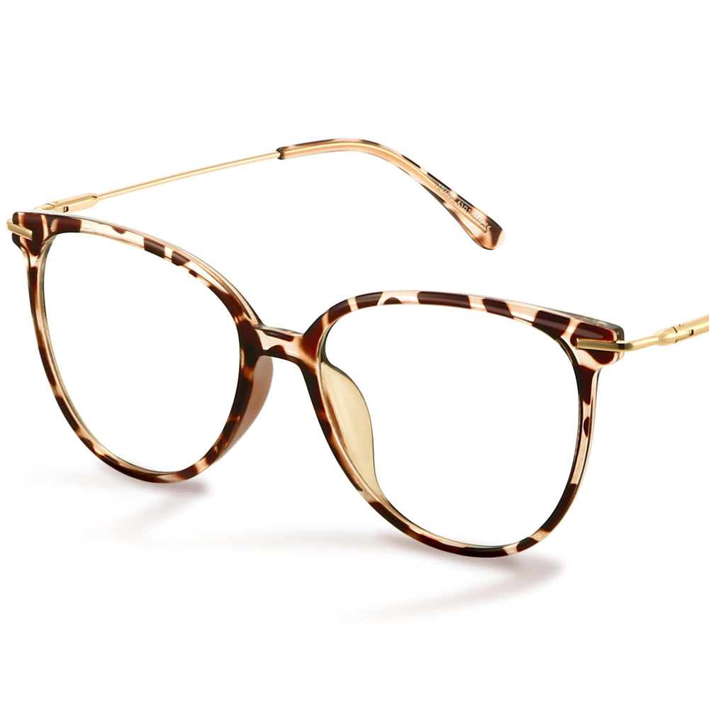 Gaoye blue light glasses with round TR90 frame reduce eye strain on screens