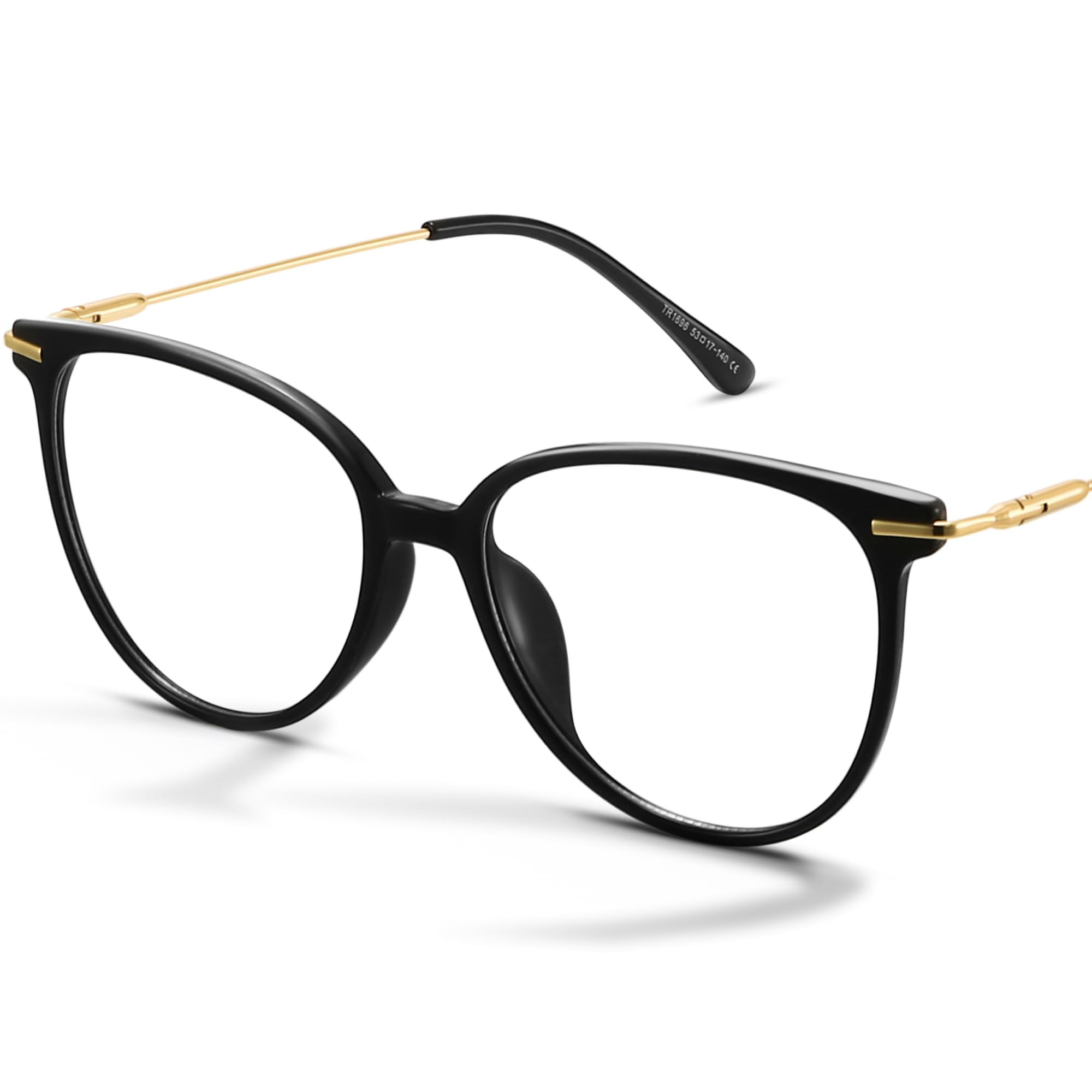 Gaoye blue light glasses with round TR90 frames reduce screen glare for comfortable all-day use.