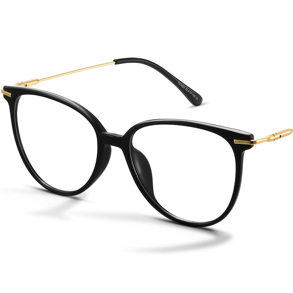 Gaoye blue light glasses with round TR90 frames reduce screen glare for comfortable all-day use.