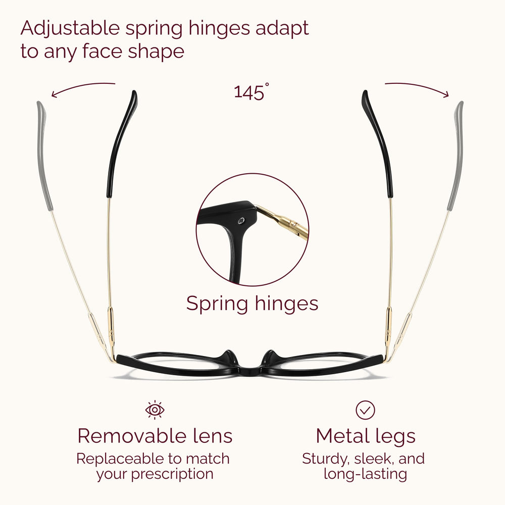 Gaoye lightweight durable frame keeps comfort and style through the day.