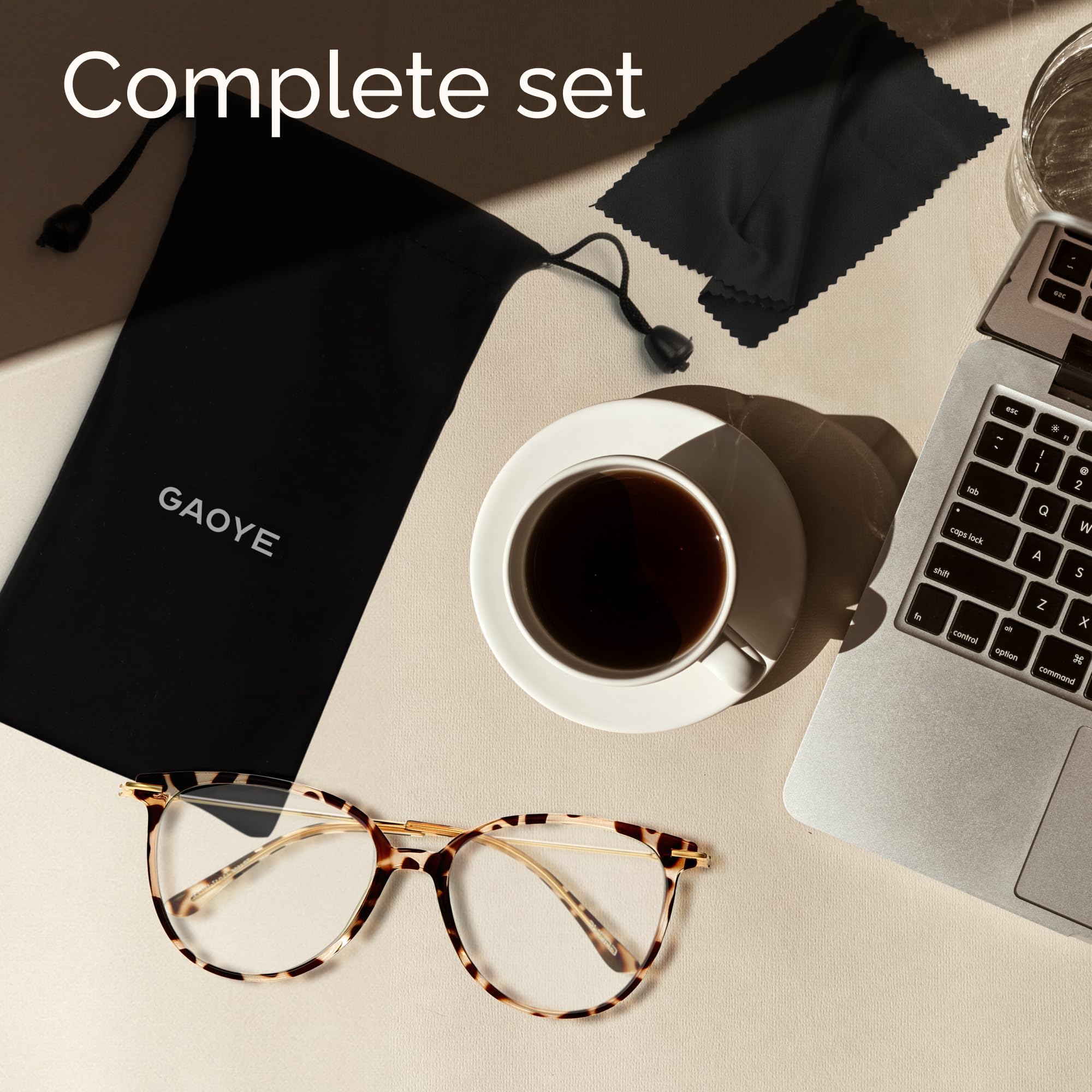 Gaoye soft case included protects glasses on the go