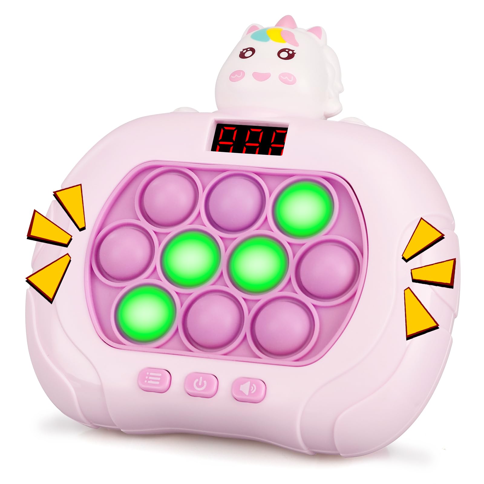 GAPER GO fast push light-up fidget toy highlights rapid pace play and focus.
