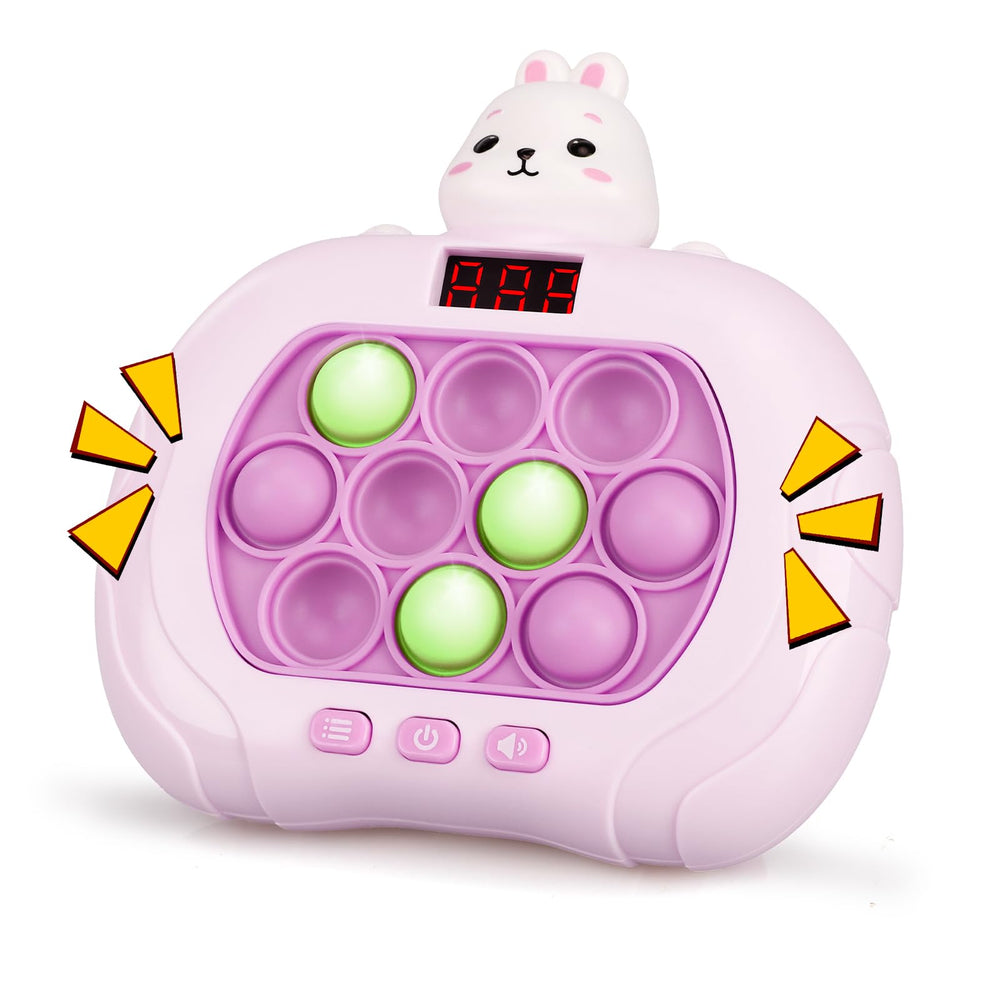 GAPER GO Fast Push Pop Rabbit with LED screen enhances focus and tracks progress during play sessions.