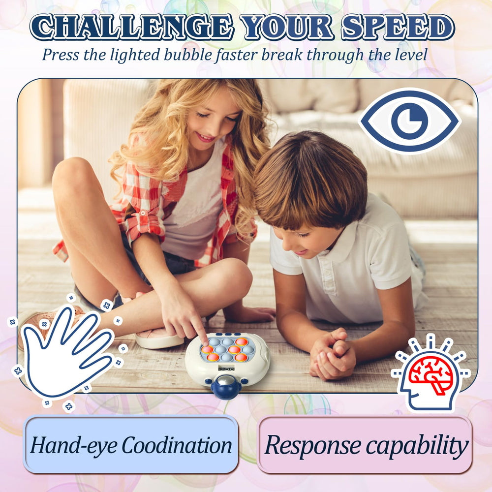 GAPER GO Pop Game Astronaut LED display enhances sensory engagement