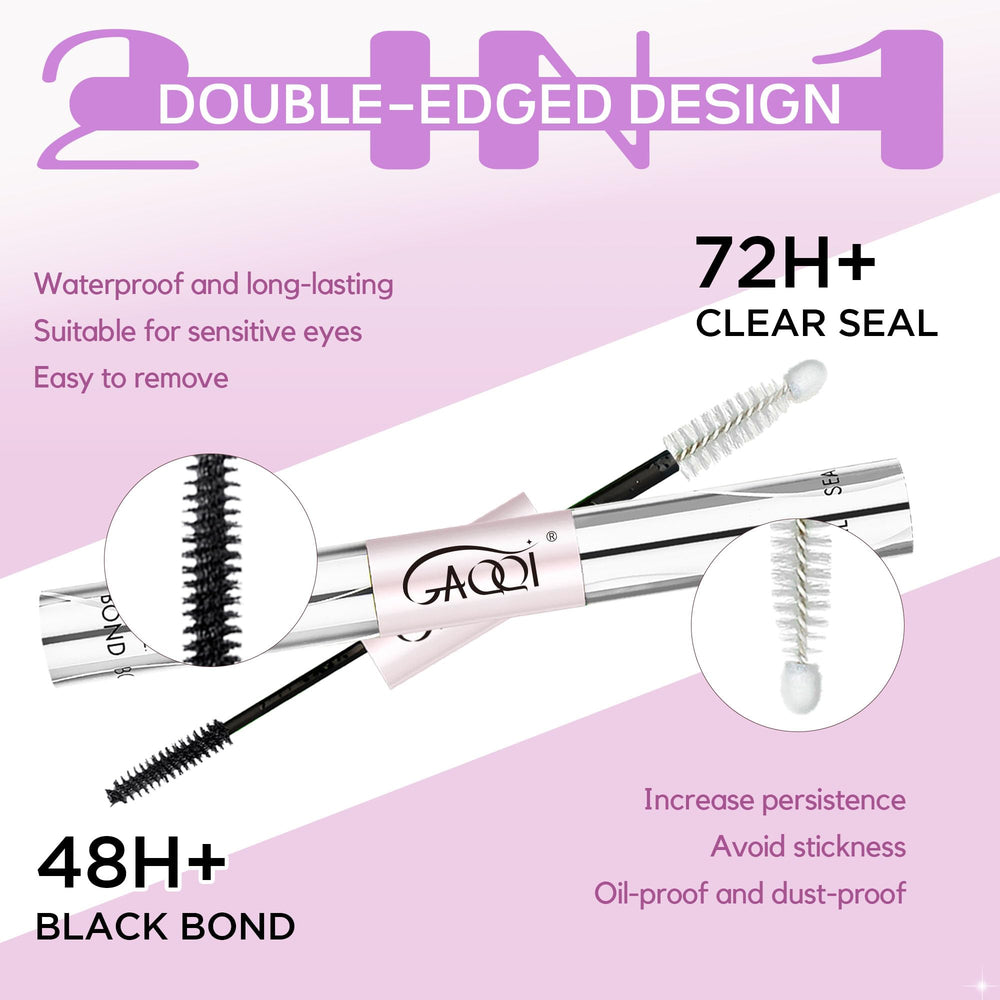 GAQQI Lash Remover dissolving glue in about 30 seconds.