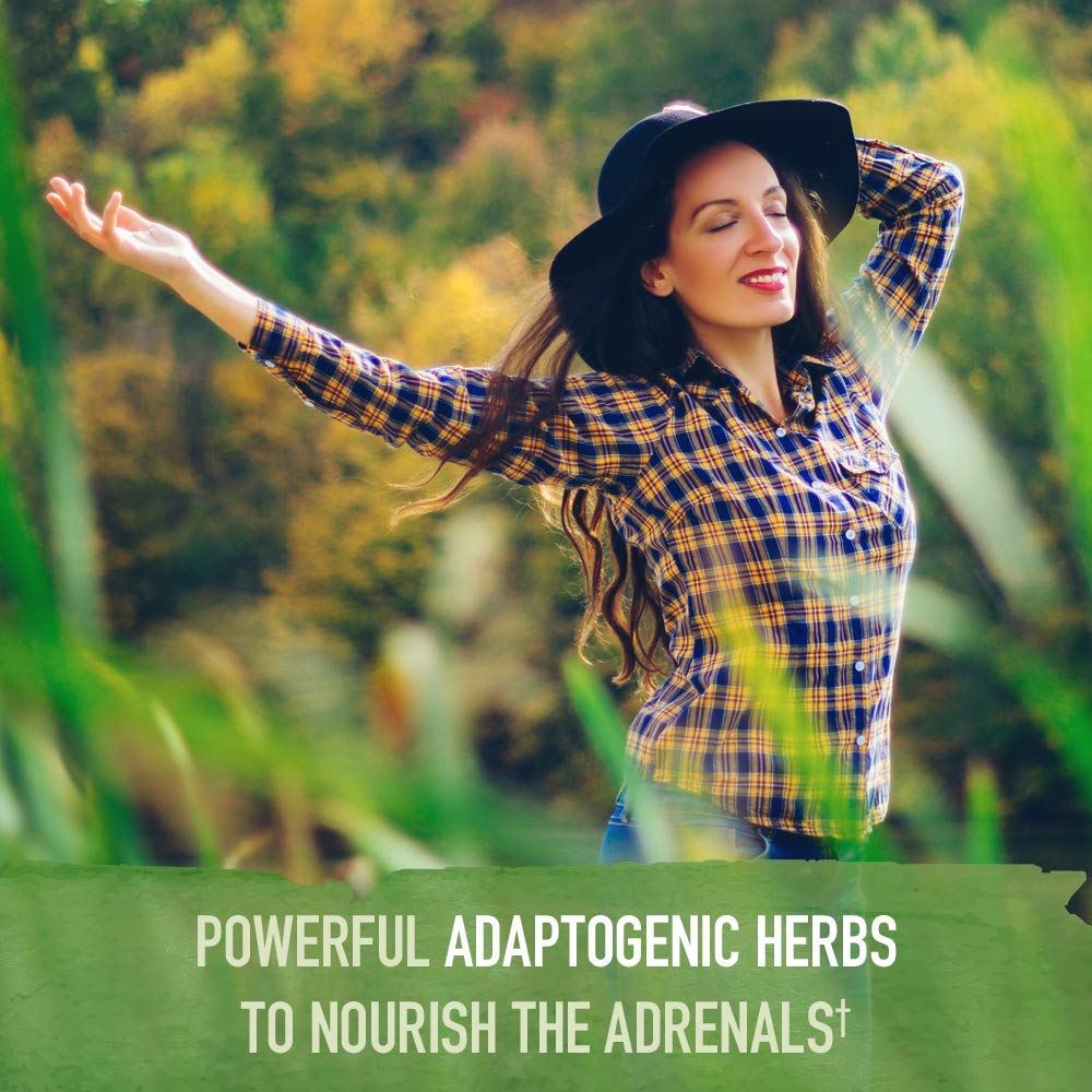 Close-up of Garden of Life Adrenal Daily Balance tablets for easy daily use.