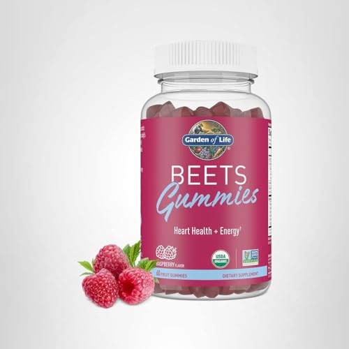 Garden of Life BEETS Gummies two gummies serving for daily heart and energy support