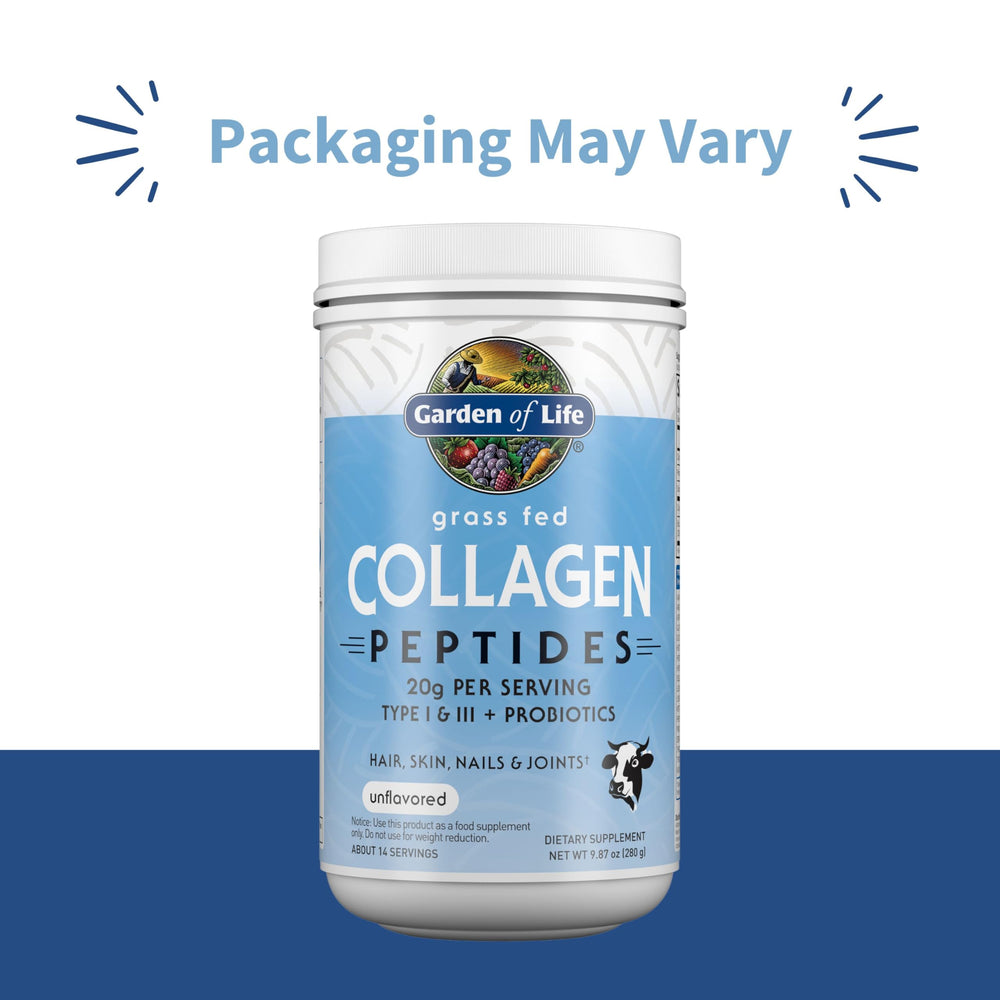 Garden of Life collagen powder dissolves easily in coffee for a neutral boost
