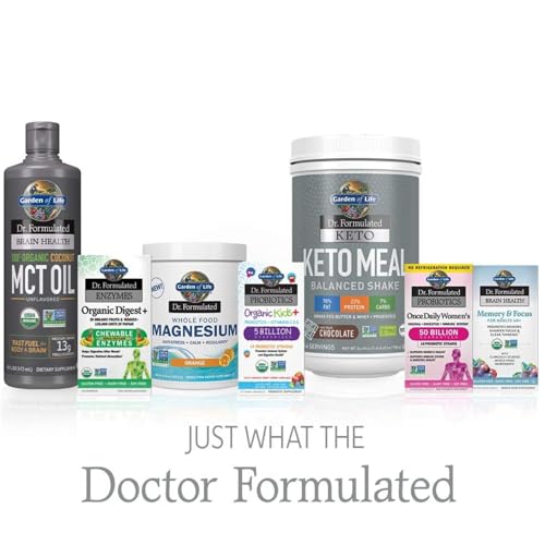 Garden of Life Dr. Formulated Brain Health MCT Oil sustainably sourced coconuts.