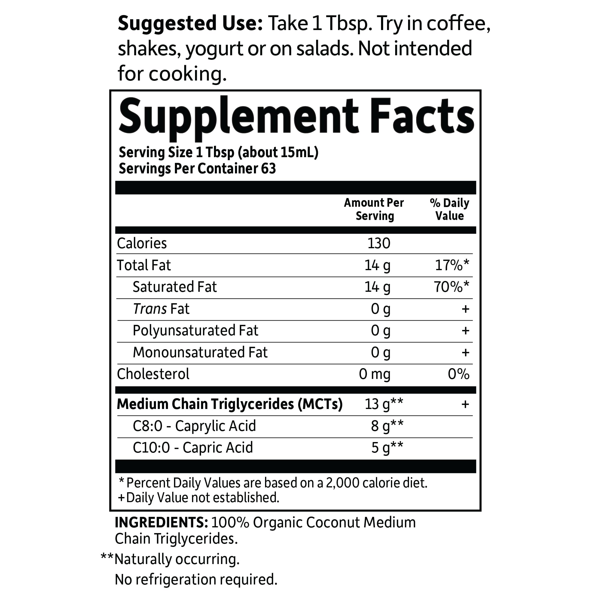 Garden of Life Dr. Formulated Brain Health MCT Oil added to coffee for smooth energy boost.