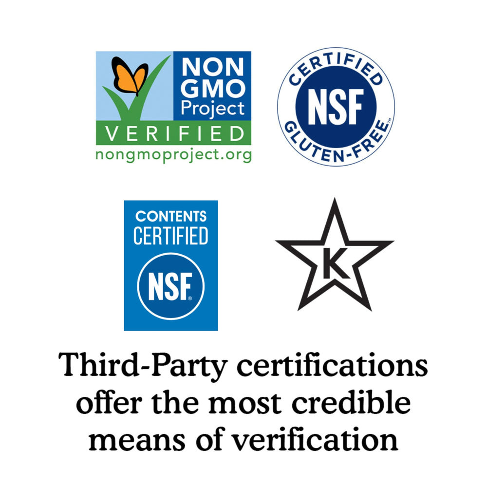 Garden of Life powder ingredients emphasize whole‑food sourcing and gluten‑free certification.
