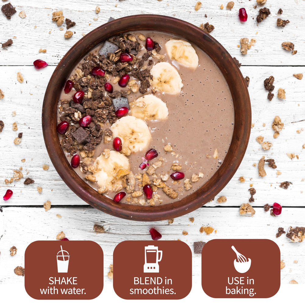 Garden of Life greens and sprouts blend adds nutrient density.