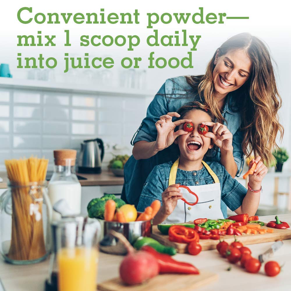 Garden of Life Kids Multivitamin Powder gluten-free formula.