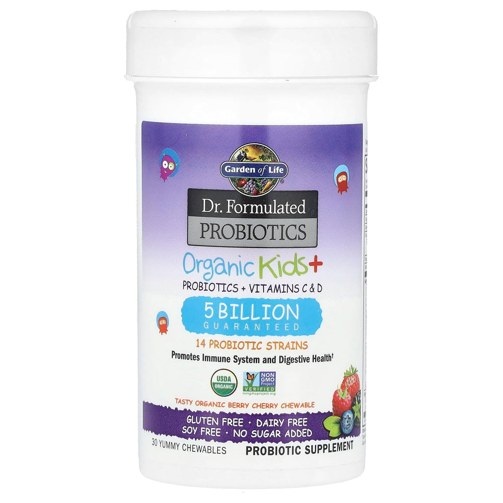 Vitamin C and D icons on label emphasize potential immune wellness support