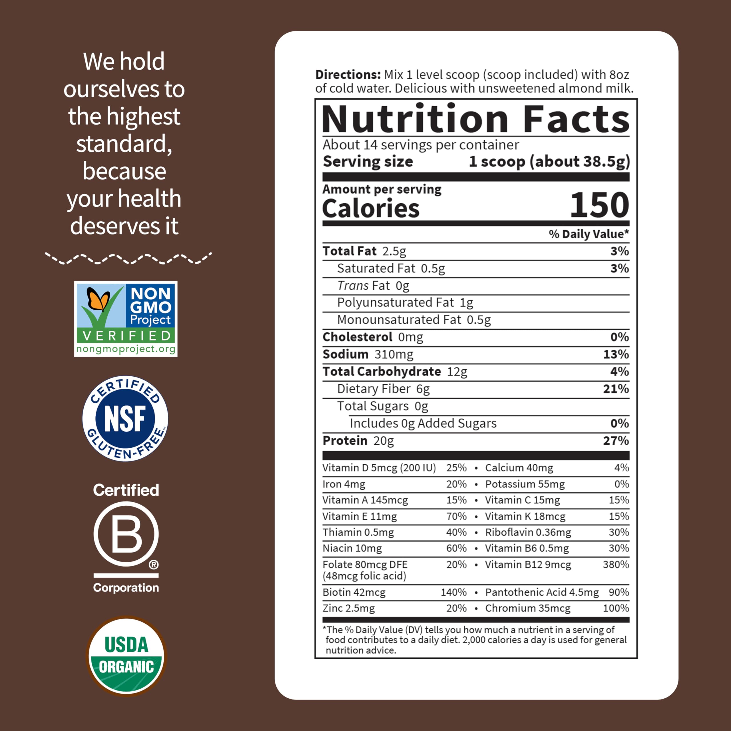 Dairy-free chocolate shake poured into glass showcases allergen-friendly meal option.