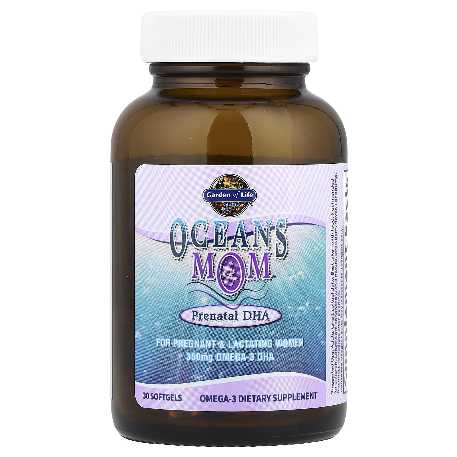 Independent-testing-seal on Oceans Mom label confirming purity and freshness