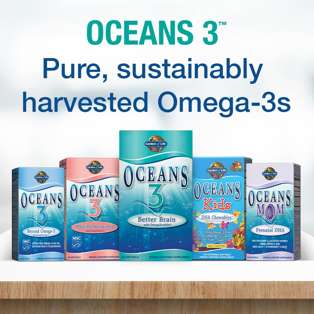 Sustainably sourced small fish illustration on Oceans Mom packaging
