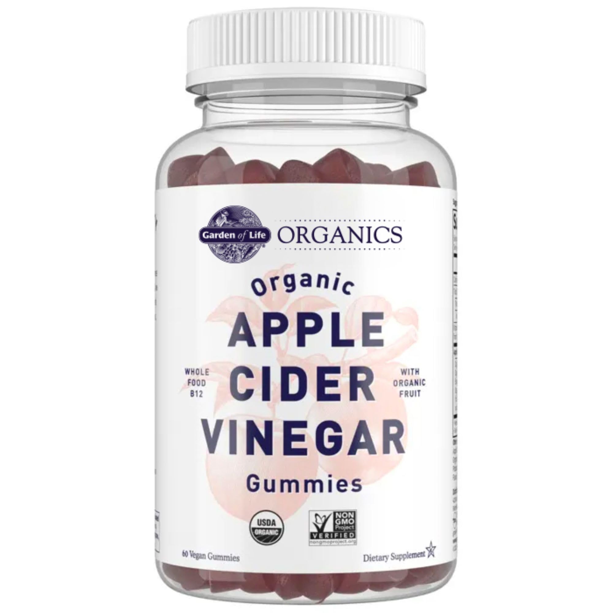 Garden of Life Organics ACV Gummies bottle for convenient daily wellness on the go