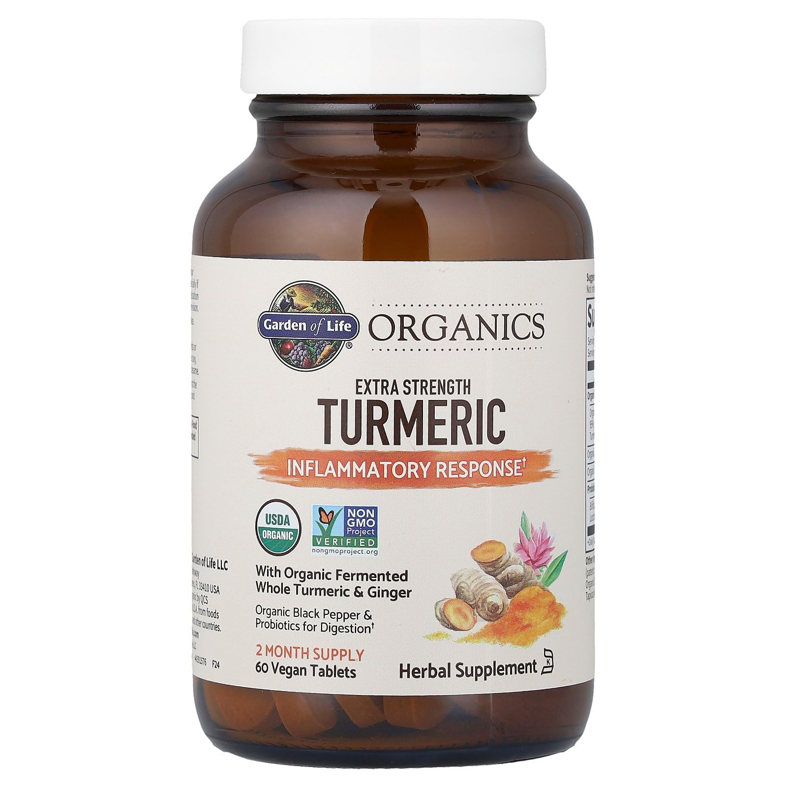 Garden of Life Organics black pepper extract inset for absorption
