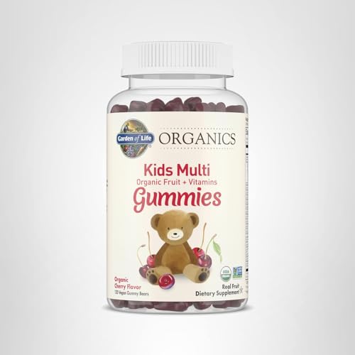Garden of Life Organics Kids Multi Gummies nutrition facts panel promoting transparency.