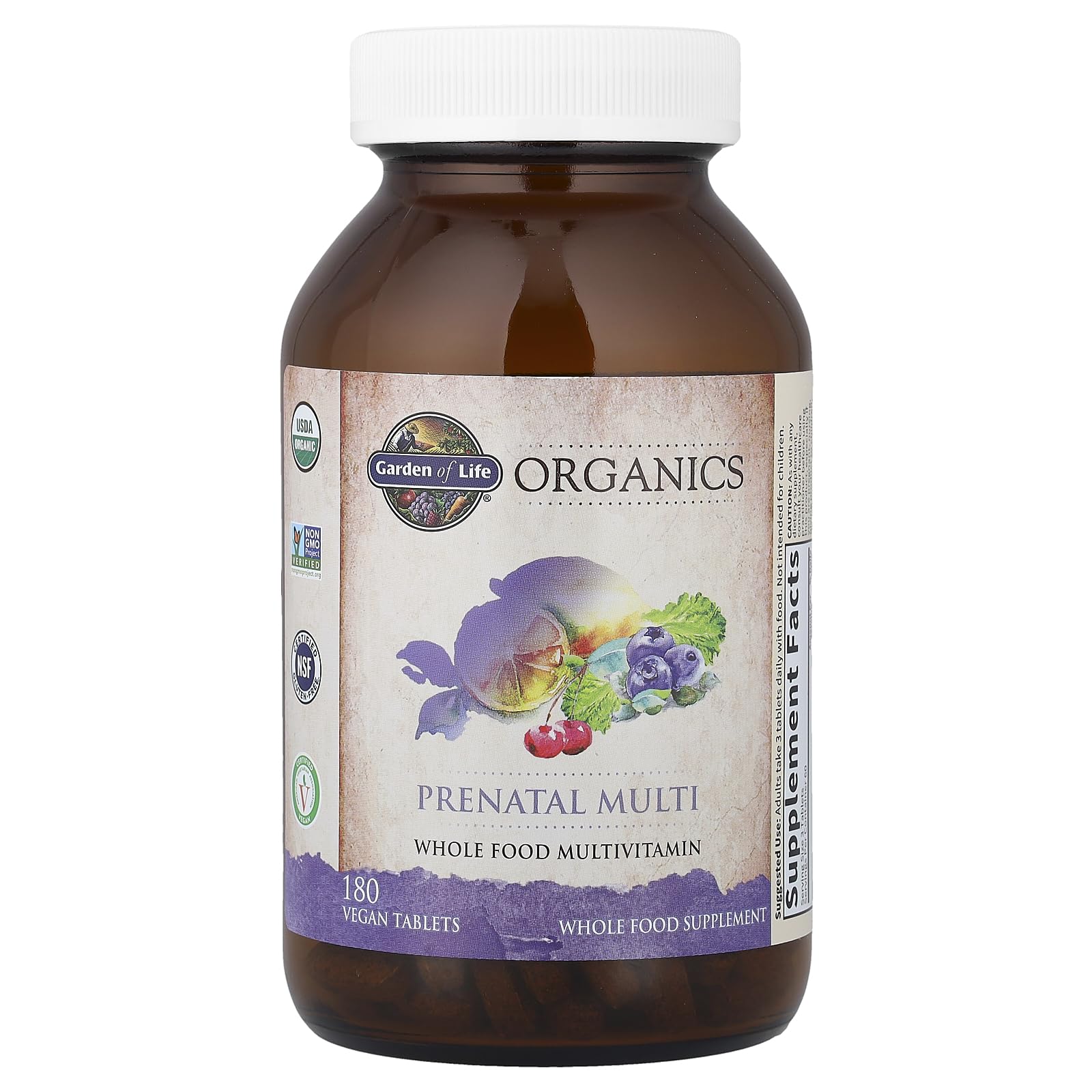 Ginger, peppermint, and lemon blend inside Garden of Life Prenatal for stomach comfort.