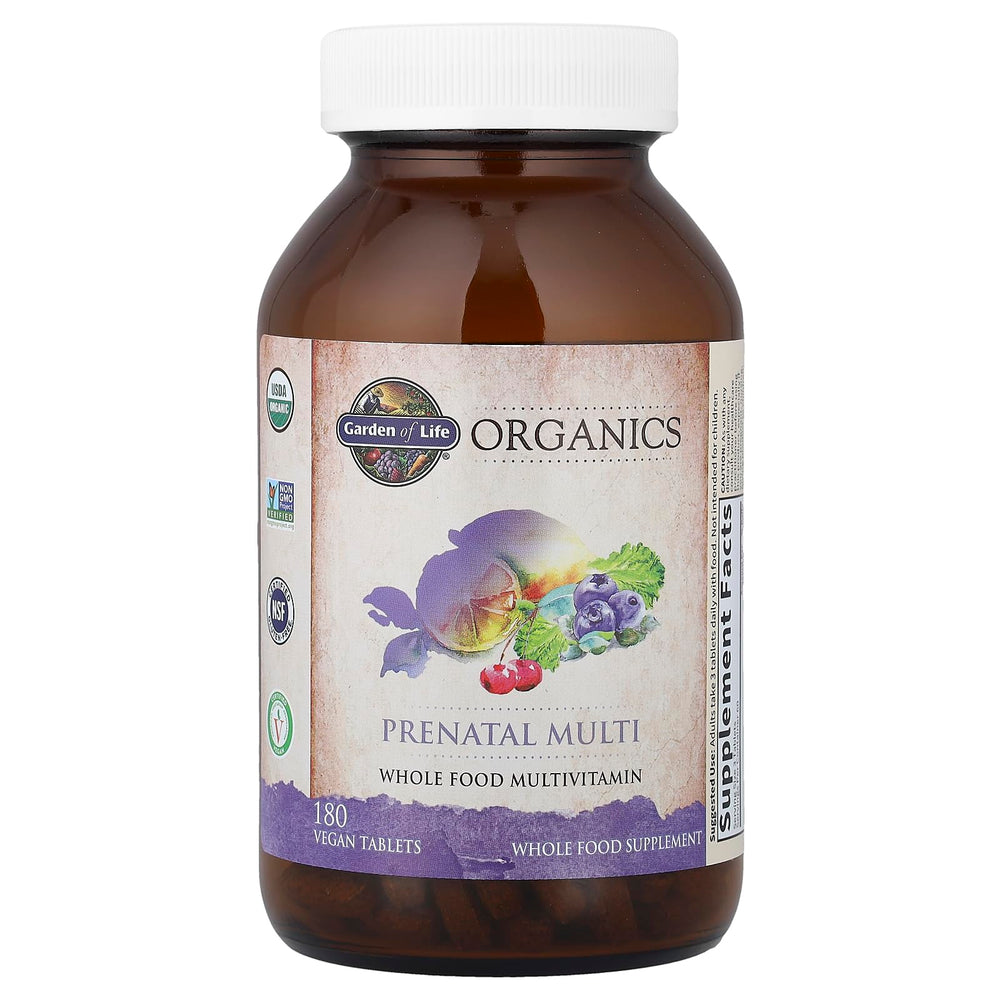 Ginger, peppermint, and lemon blend inside Garden of Life Prenatal for stomach comfort.