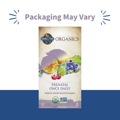 Garden of Life Organics Prenatal folate from organic lemon peel source.
