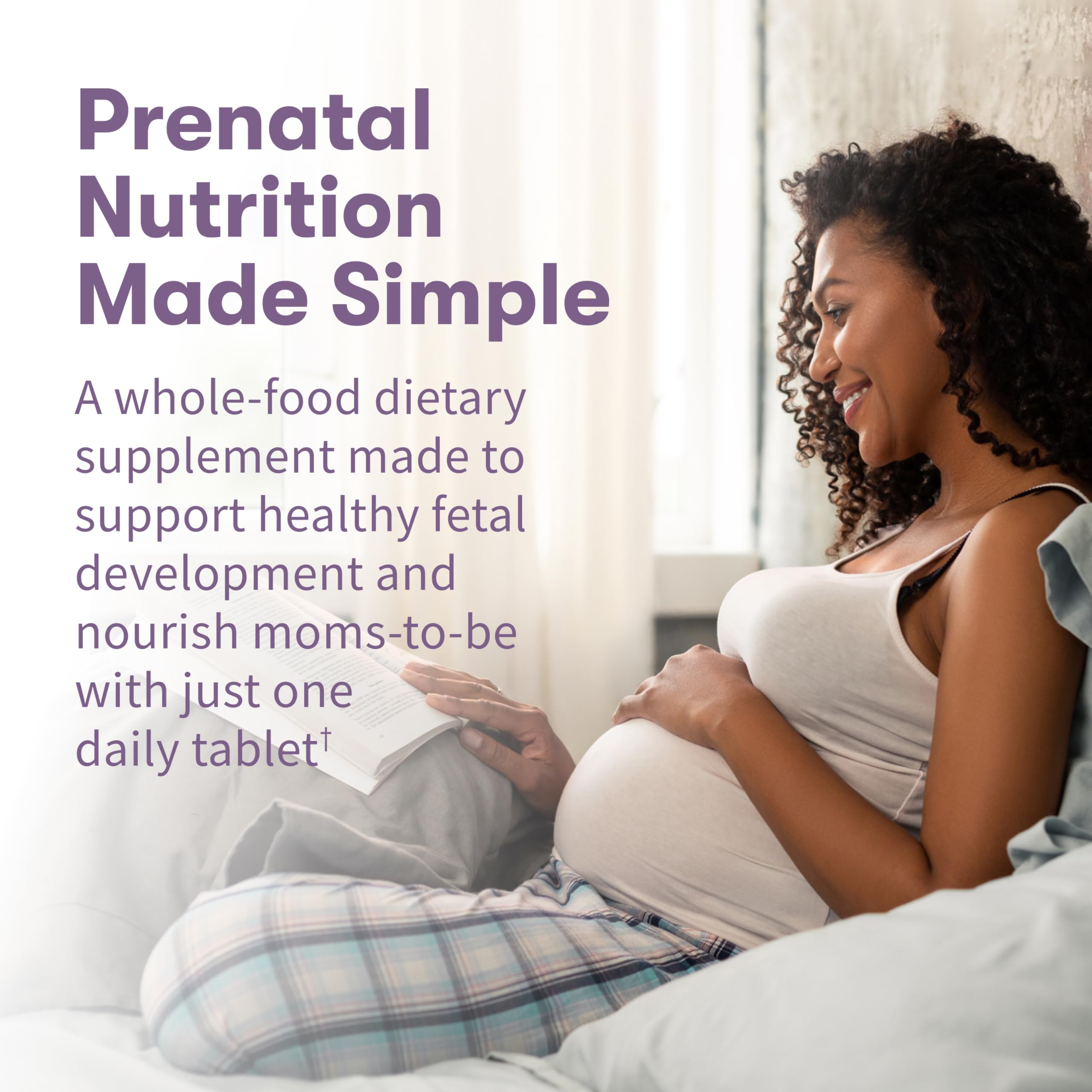 Garden of Life Organics Prenatal vegan D3 from lichen for energy support.