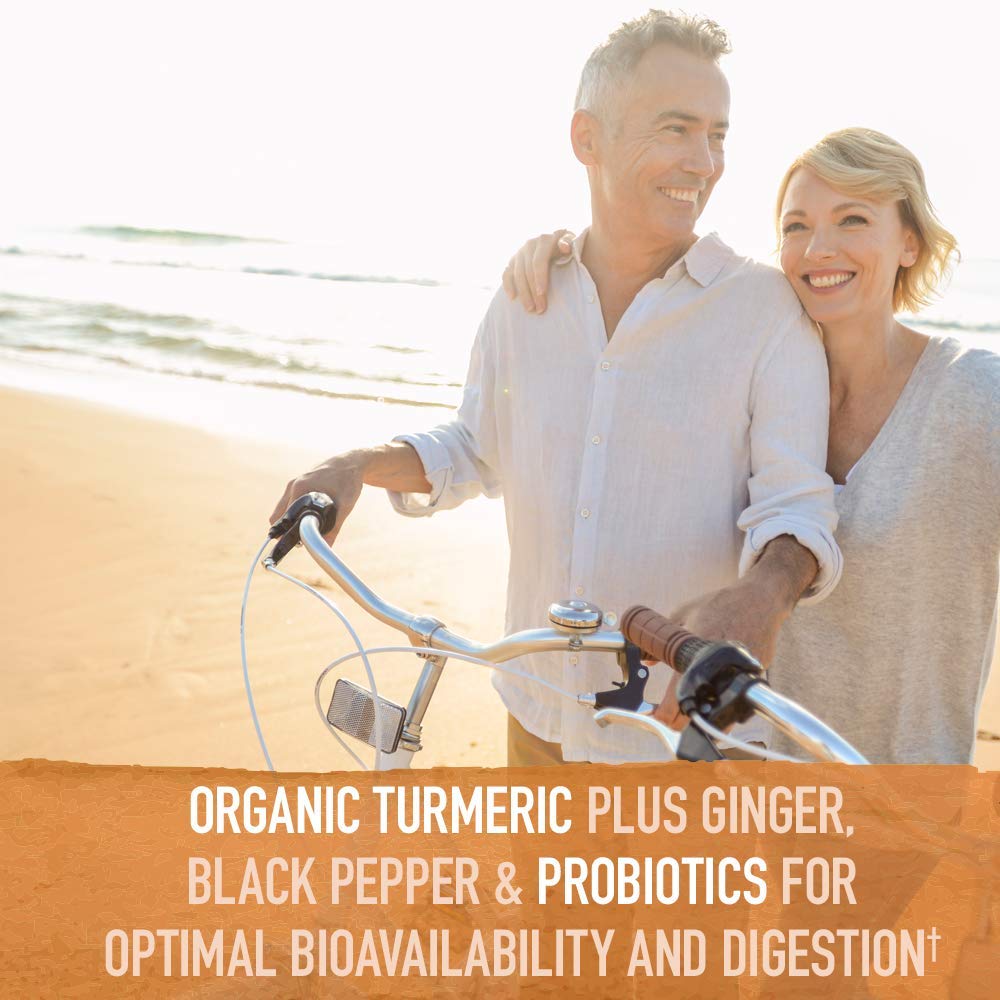 Garden of Life Organics probiotics support digestion alongside turmeric