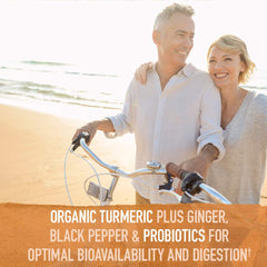 Garden of Life Organics Turmeric fermented roots and ginger visuals for absorption
