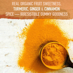 Garden of Life Organics Turmeric Inflammatory Response Gummy turmeric and ginger visual