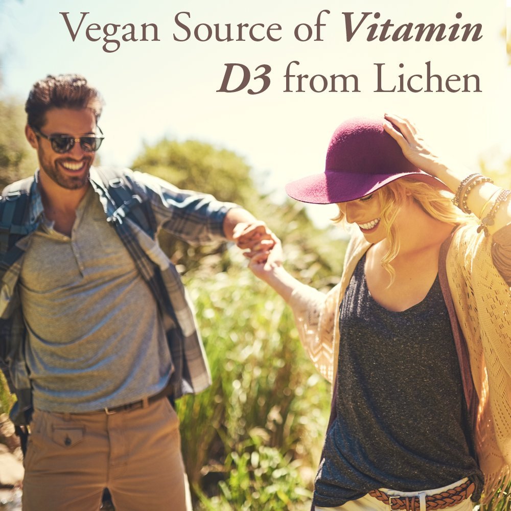 USDA Organic and Non-GMO verified label signals clean, plant-based vitamin D3