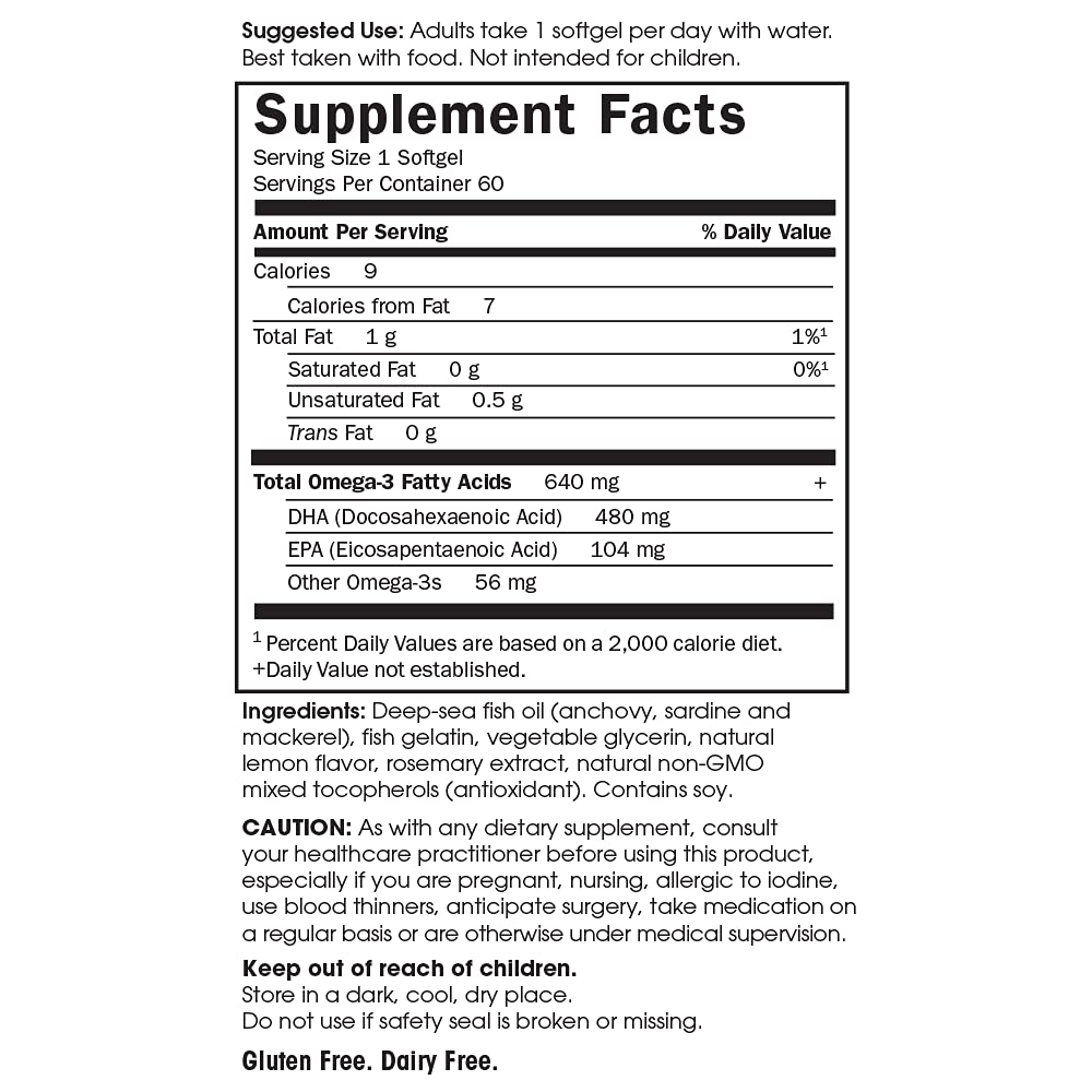 Garden of Life Prenatal DHA softgel with food supports daily prenatal nutrition.