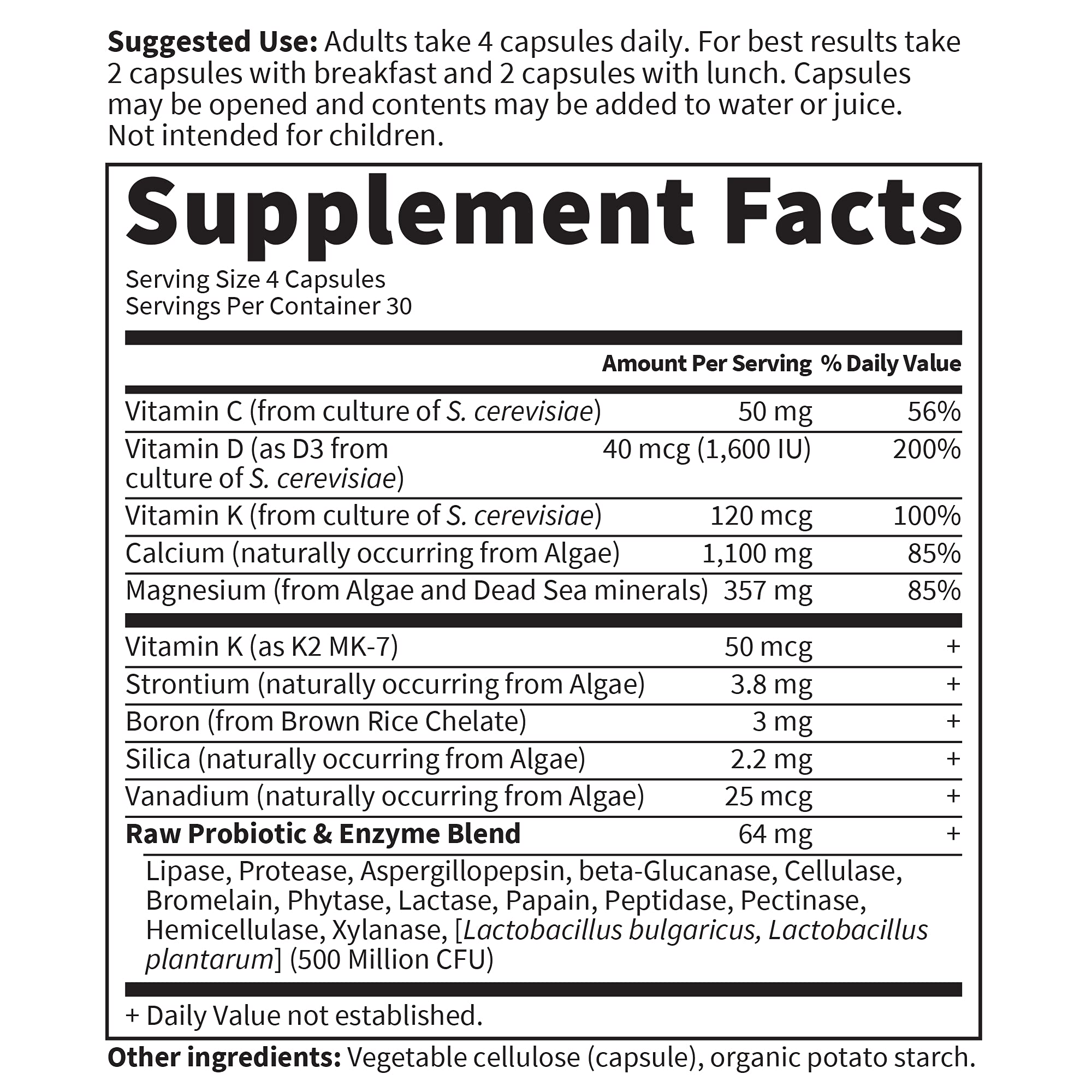 Garden of Life Raw Calcium gluten-free and Non-GMO verified.