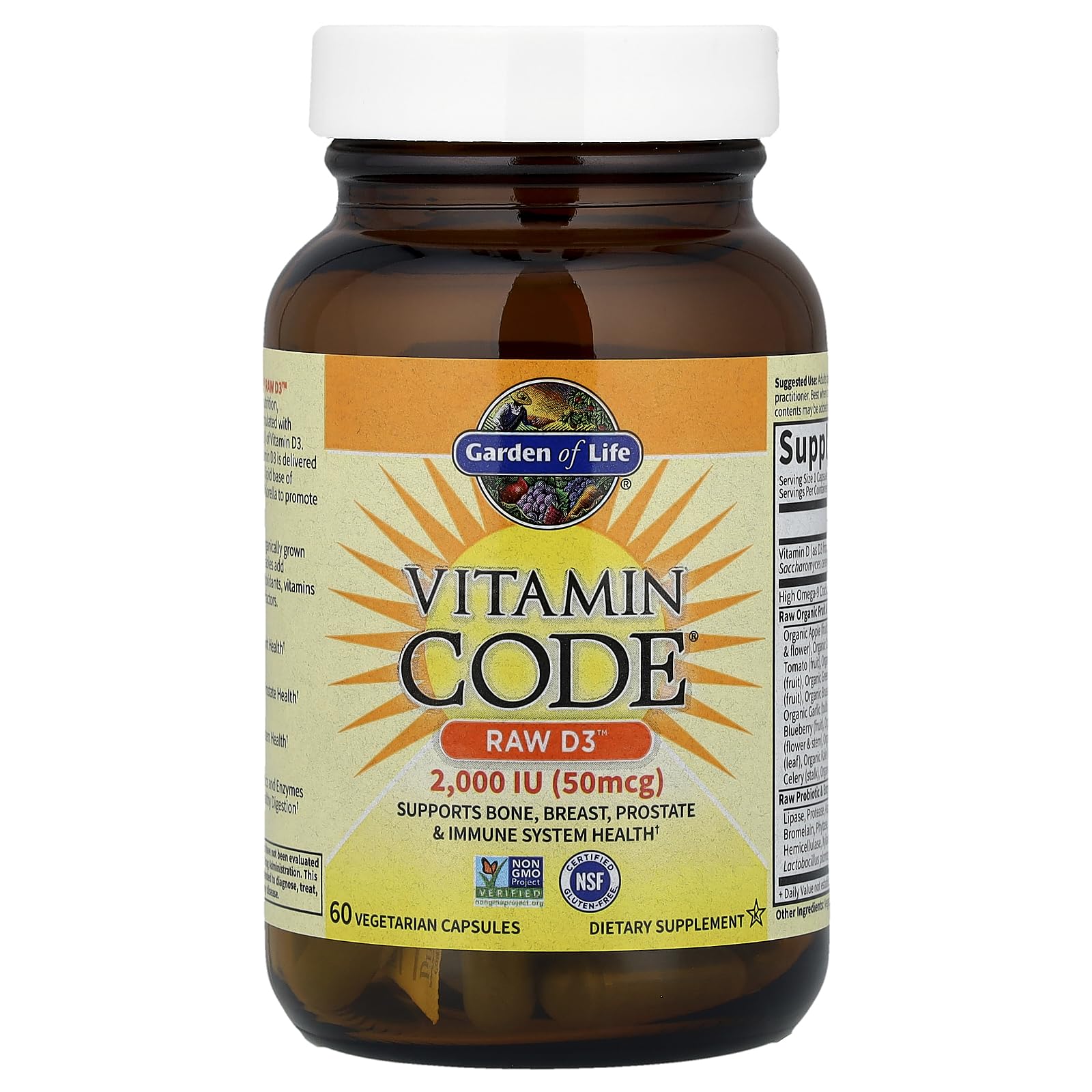 Raw D3 capsules close-up showing vegetarian capsule and small size