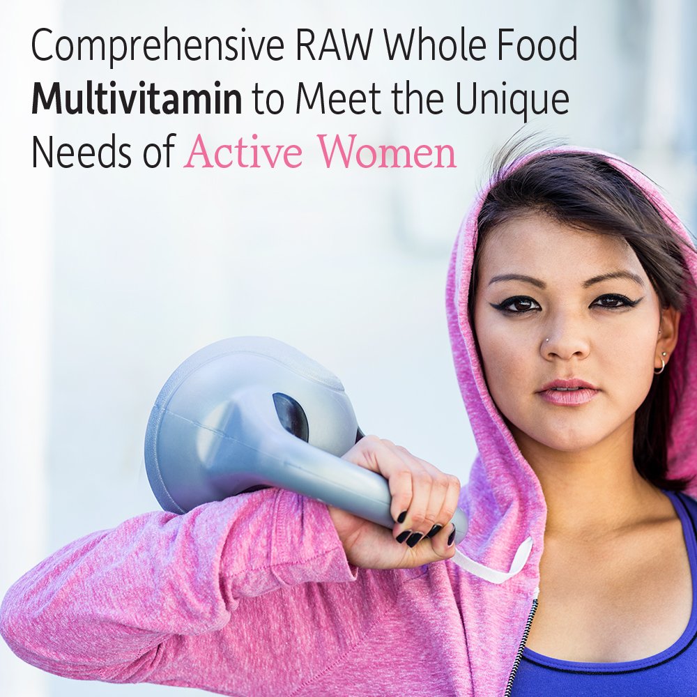 Garden of Life RAW ONE for Women ingredients list with 24 raw fruits and vegetables