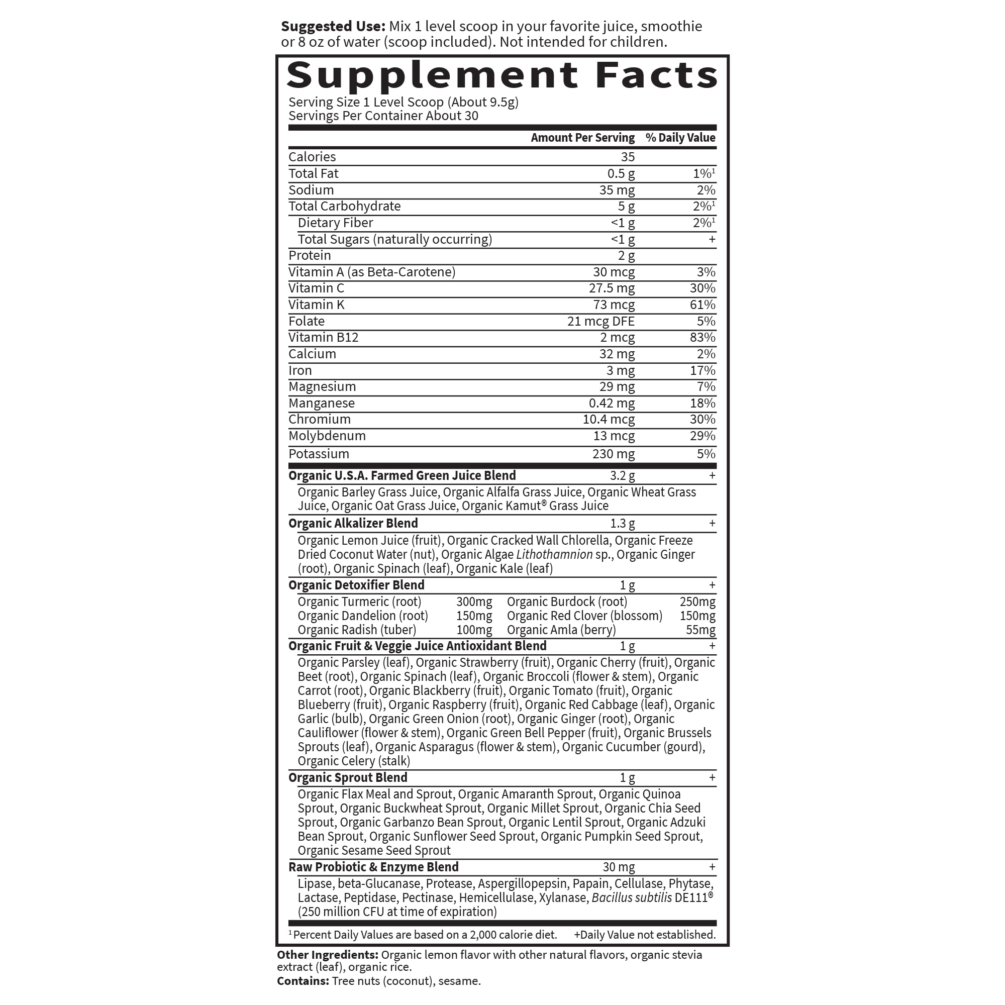 Garden of Life coconut-water combo—hydration-supporting greens mix