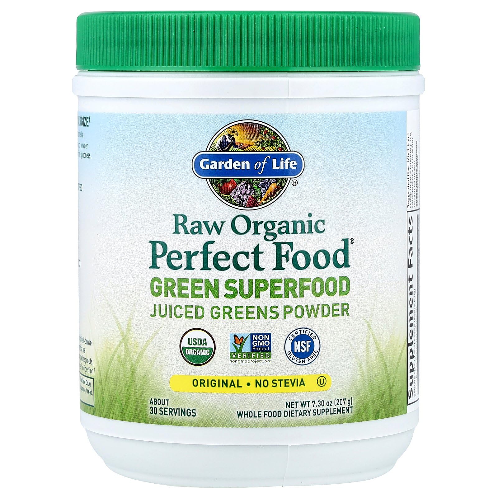 Garden of Life Raw Organic Perfect Food ingredients listed for transparency and trust.