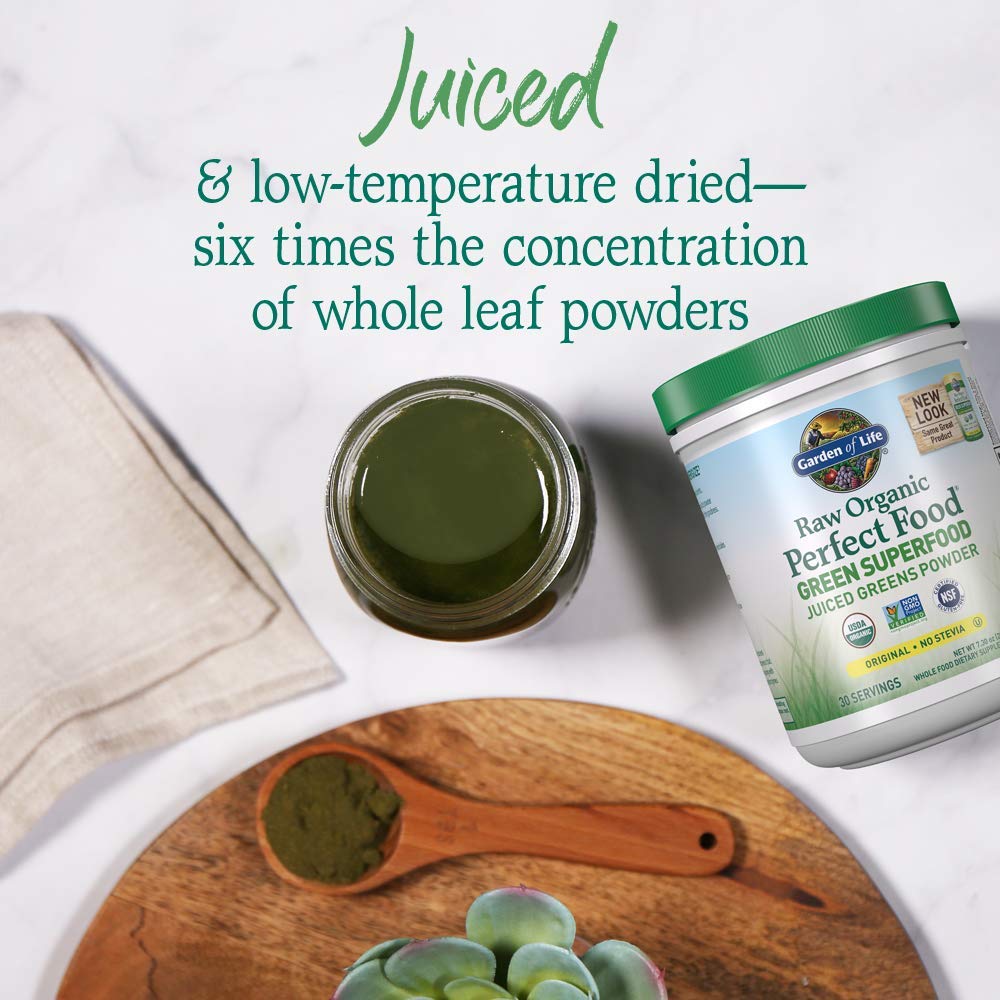 Garden of Life packaging emphasizes vegan, organic, and dairy-free attributes.