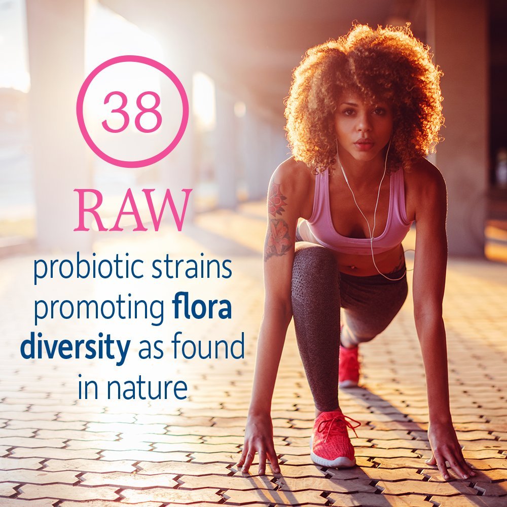 Garden of Life packaging demonstrating shelf-stable probiotic formula for on-the-go wellness.