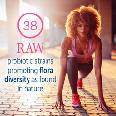 Garden of Life packaging demonstrating shelf-stable probiotic formula for on-the-go wellness.