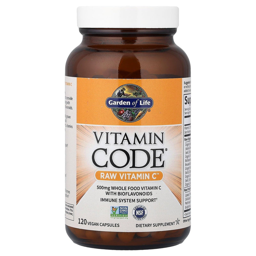 Garden of Life Vitamin Code Raw Vitamin C packaging on shelf