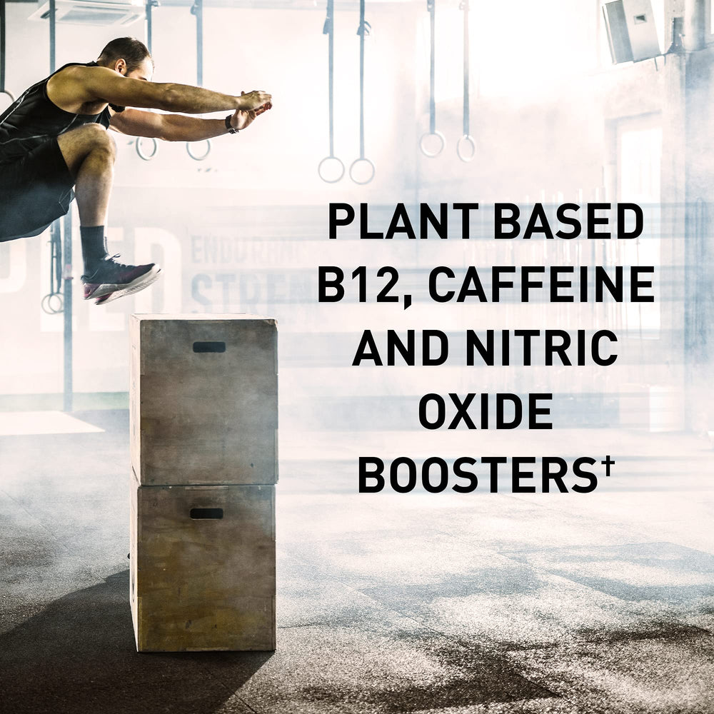 Garden of Life Energy + Focus being poured into a glass for a refreshing workout boost