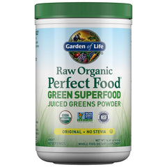 Garden of Life Super Greens bottle for daily nutrition and energy.