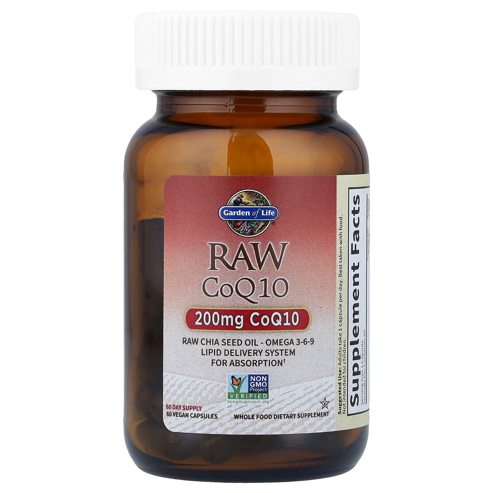 Garden of Life vegan omega 3-6-9 chia seed oil capsules for daily nourishment